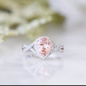 Pink morganite ring